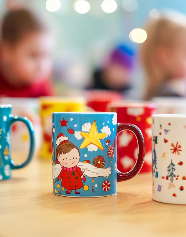 bedruckte Tassen und Becher